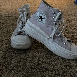 Size 7 Purple Platform Converse
